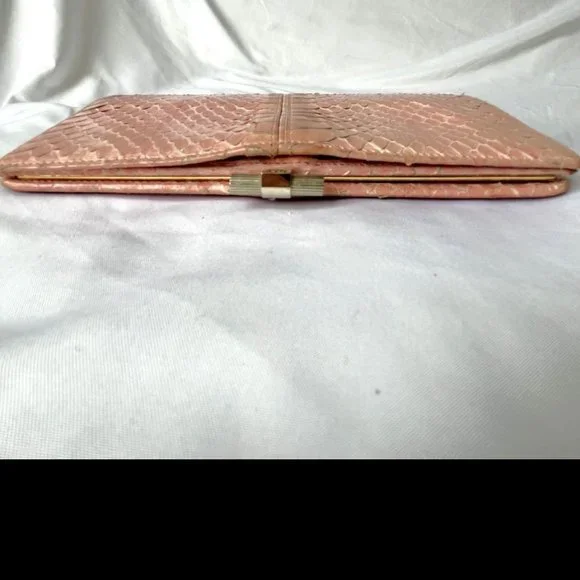 Christian Dior Authentic Pink Vintage Snakeskin Wallet - Picture 12 of 16